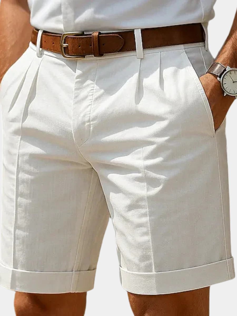 OLVISS| SHORT D'ÉTÉ PLISSÉ POUR HOMMES