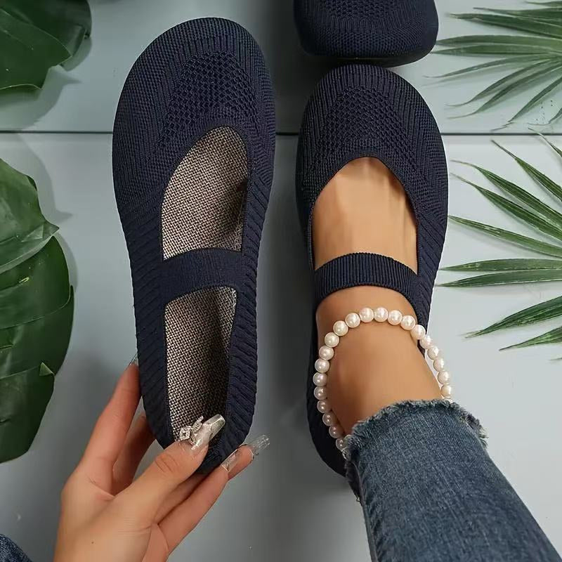Valérie — Ballerines Tricot Respirantes