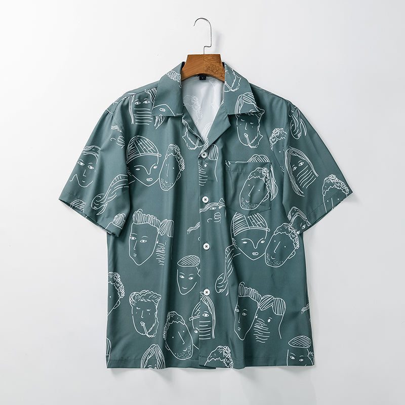OLVISS| CHEMISE ÉTÉ CUBAINE POUR LES HOMMES