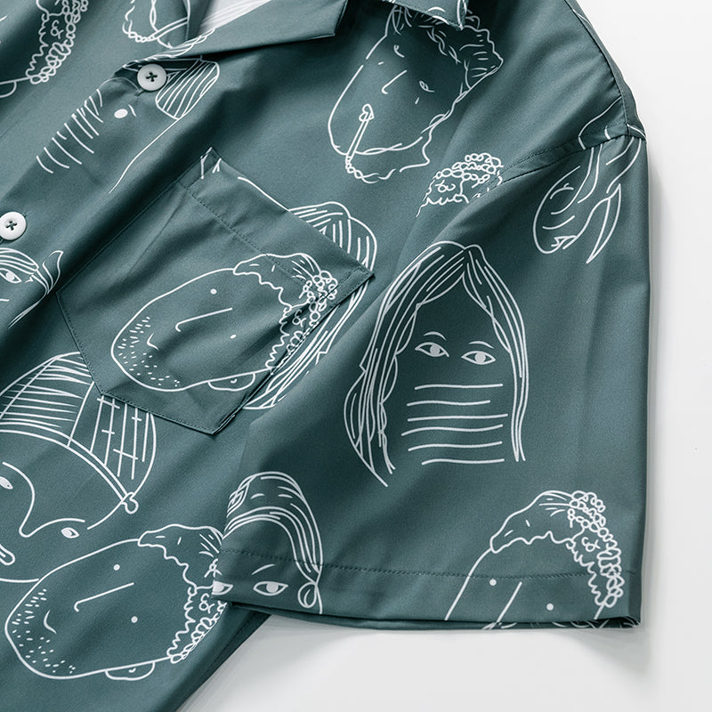 OLVISS| CHEMISE ÉTÉ CUBAINE POUR LES HOMMES