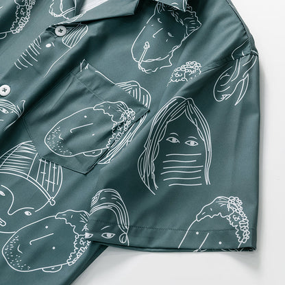 OLVISS| CHEMISE ÉTÉ CUBAINE POUR LES HOMMES