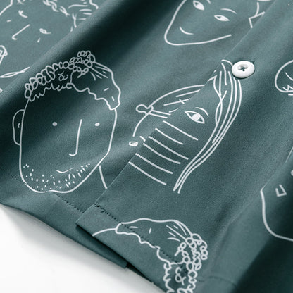 OLVISS| CHEMISE ÉTÉ CUBAINE POUR LES HOMMES
