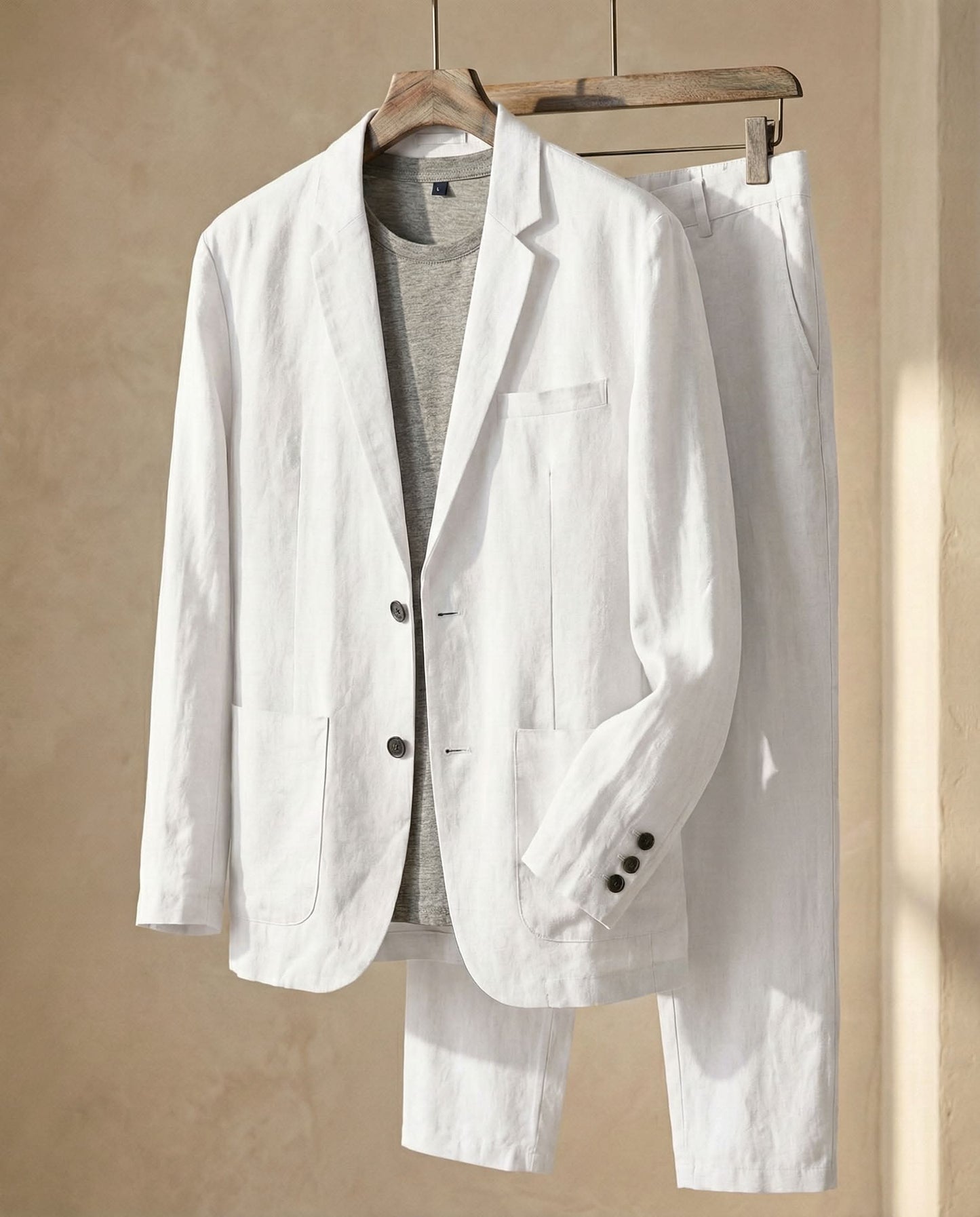 ENZO REFINED LINEN SUIT