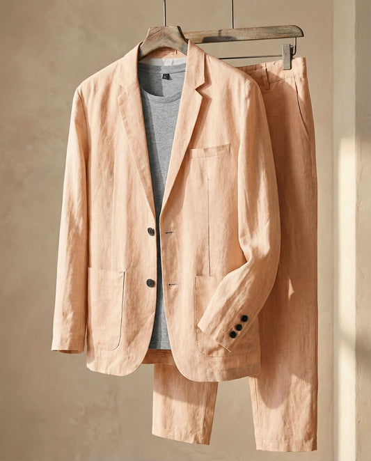 ENZO REFINED LINEN SUIT