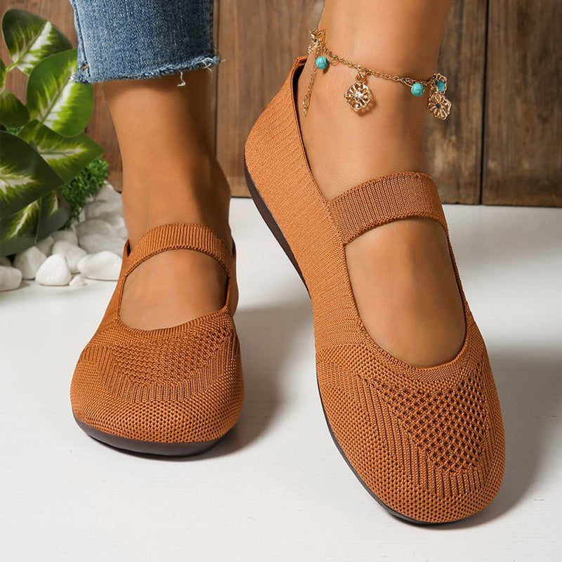 Valérie — Ballerines Tricot Respirantes