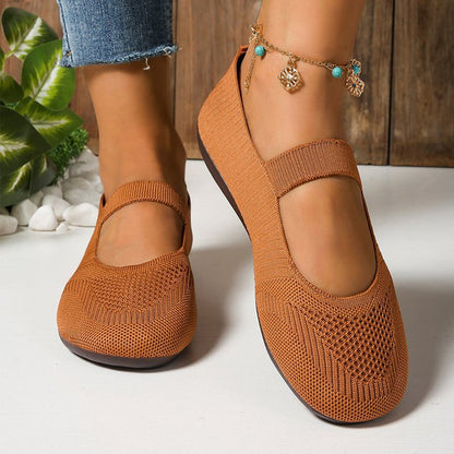 Valérie — Ballerines Tricot Respirantes