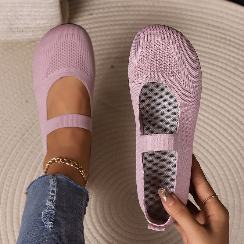 Valérie — Ballerines Tricot Respirantes