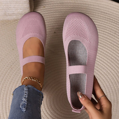 Valérie — Ballerines Tricot Respirantes