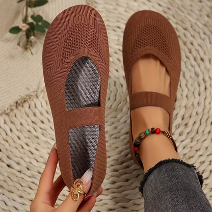 Valérie — Ballerines Tricot Respirantes